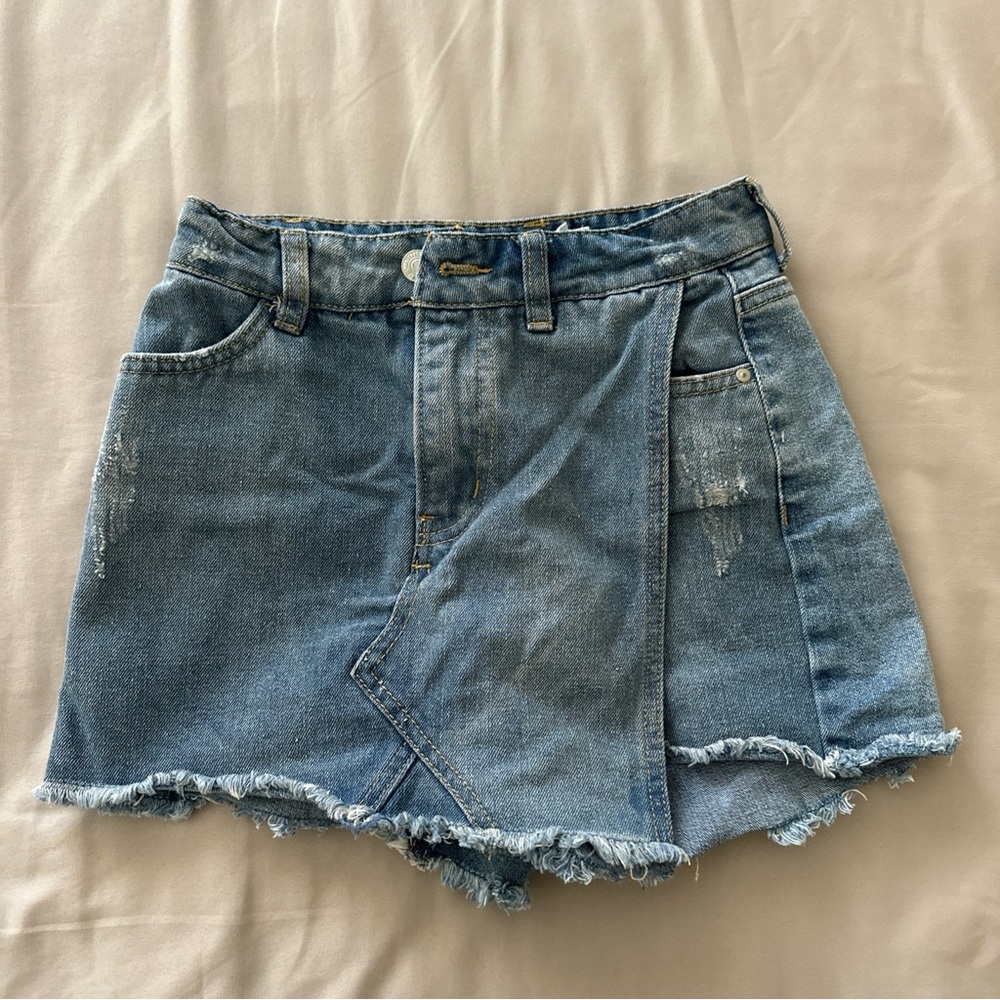 Sky and Sparrow Blue Denim Skort